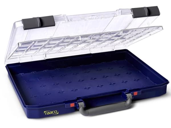 raaco CarryLite 55 5x10-0/DLU, Blå, Polykarbonat (PC), Polypropylen (PP), 413 mm, 330 mm, 58 mm, 1,3 kg