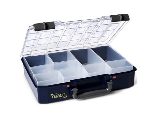 raaco CarryLite 80 4x8-9, Blå, Polykarbonat (PC), Polypropylen (PP), 337 mm, 278 mm, 79 mm, 987 g
