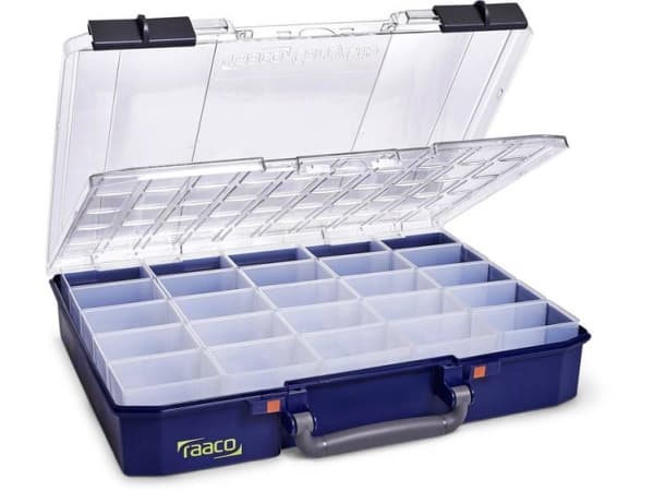 raaco CarryLite 80 5x10-25/DLU, Blå, Polykarbonat (PC), Polypropylen (PP), 413 mm, 330 mm, 82 mm, 2,03 kg