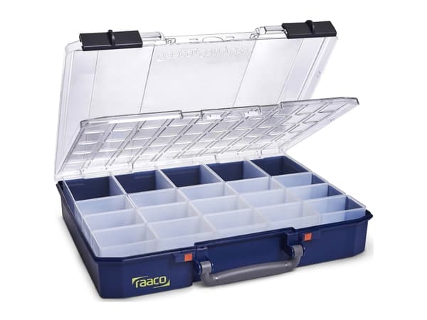 raaco CarryLite 80 5x10-20/DLU, Blå, Polykarbonat, Polypropylen (PP), 413 mm, 330 mm, 82 mm, 1,97 kg