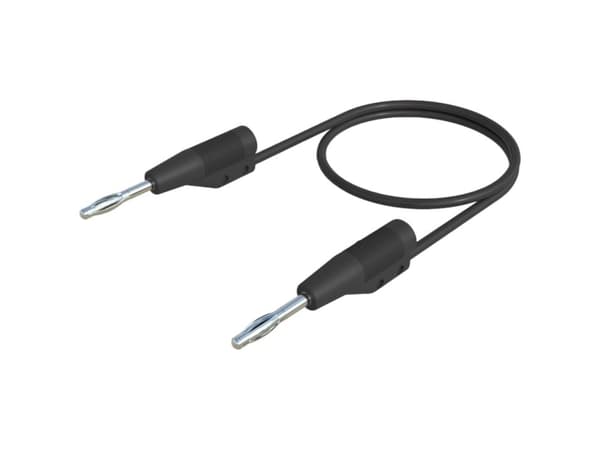 SKS Hirschmann MVL F 2/10 Prøveledning Lamelstik 2 mm Lamelstik 2 mm 10.00 cm Sort 1 stk