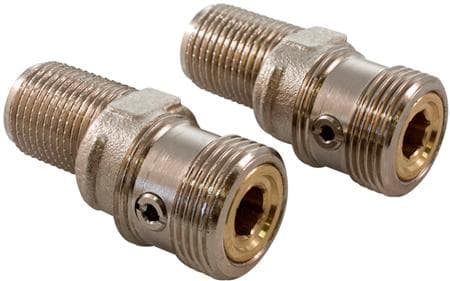 Oras excentriskt åtkomststycke med kullås - 3/4" x 1/2" - längd 60 mm med 10 mm excentrisk fjäder