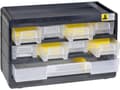 Miniatyrbilde 1 av 3: Allit 458080 Lagermagasin VarioPlus Basic 15 (B x H x T) 300 x 190 x 135 mm Sort, Gul 1 stk