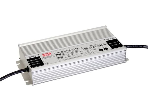 MEAN WELL HLG-480H-24B, 480 W, IP20, 90 - 305 V, 20 A, 24 V, 125 mm