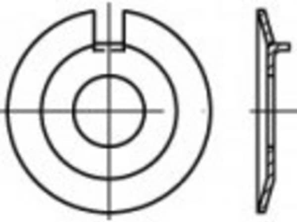 Aluslevy 6,4 mm DIN 432 Ruostumaton teräs A2 50 kpl TOOLCRAFT TO-5357580