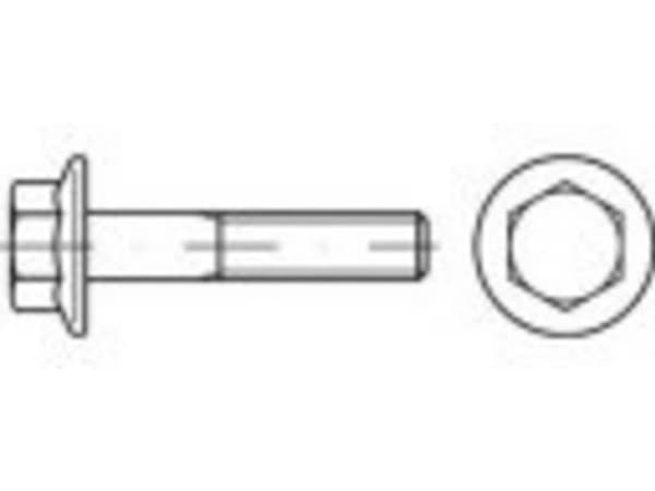 TOOLCRAFT TO-5360922 Sekskantsskrue M8 16 mm Udvendig sekskant Rustfrit stål A2 200 stk