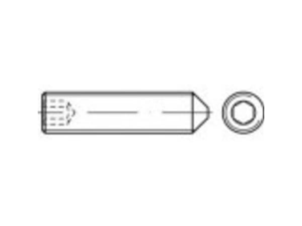 TOOLCRAFT TO-5370324 Gevindtap M8 35 mm Rustfrit stål A1, A2 25 stk