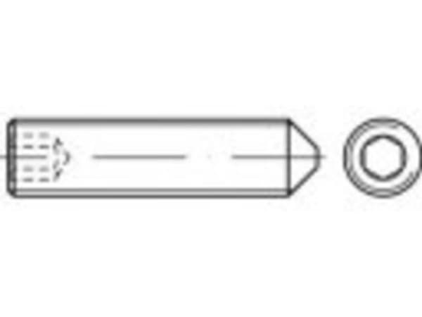 TOOLCRAFT TO-5370378 Gevindtap M12 30 mm Rustfrit stål A1, A2 10 stk