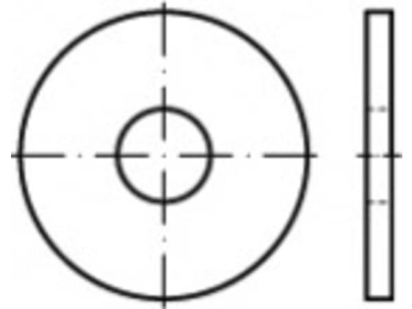 Aluslevy 5 mm ISO 7094 Ruostumaton teräs A2 100 kpl TOOLCRAFT TO-5378055 TO-5378055