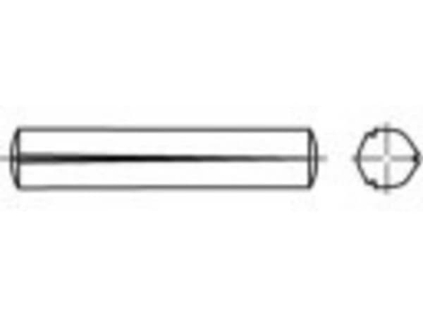 TOOLCRAFT TO-5378661 Kartiokynsi 4 mm Ruostumaton teräs A1 100 kpl