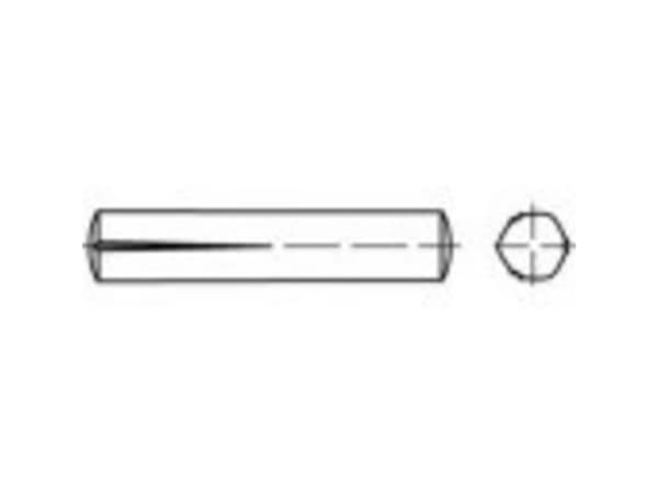 TOOLCRAFT TO-5378898 Pask naula 6 mm ruostumaton teräs A1 100 kpl