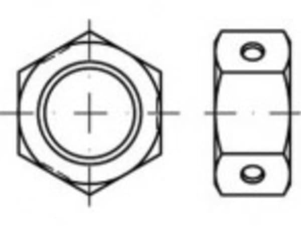 TOOLCRAFT TO-5379903 Sekskantmøtrikker M8 84032 Rustfrit stål A2 500 stk