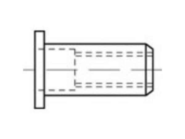 TOOLCRAFT TO-5380470 Blindnittemøtrik M5 Rustfrit stål 500 stk