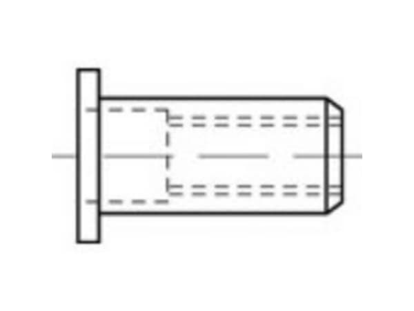 TOOLCRAFT TO-5380473 Blindnittemøtrik M6 Rustfrit stål 250 stk