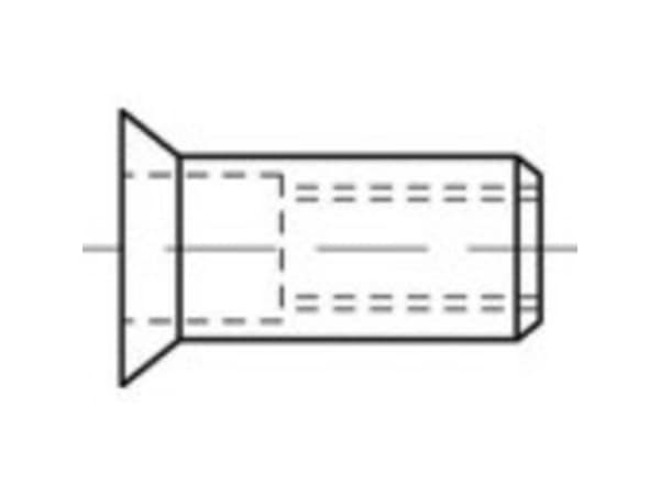 TOOLCRAFT TO-5380491 Blindnittemøtrik M5 Rustfrit stål 500 stk
