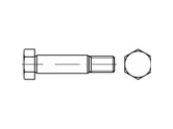TOOLCRAFT TO-5381814 Sexkantsskruvar M10 35 mm Sexkantsskruvar DIN 610 25 st