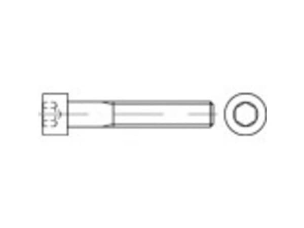 TOOLCRAFT TO-5382579 Cylinderskruvar M6 18 mm Hexagonfäste DIN 912 500 st