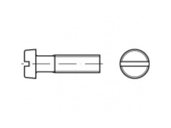 TOOLCRAFT TO-5384649 Cylinderskruer M1.6 3 mm Kærv Stål 100 stk