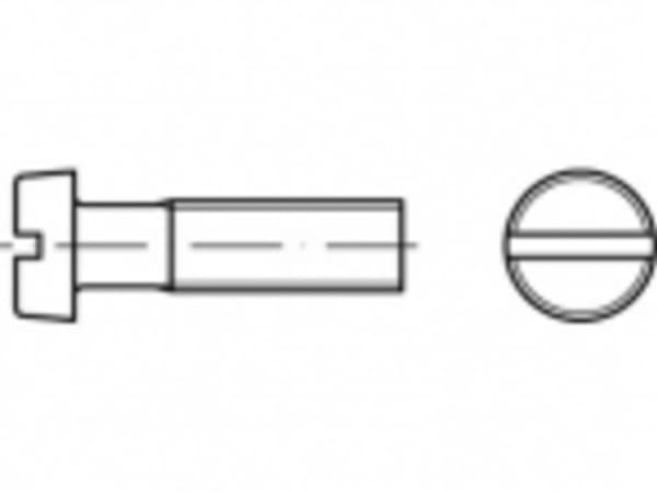 TOOLCRAFT TO-5384649 Cylinderskruer M1.6 3 mm Kærv Stål 100 stk