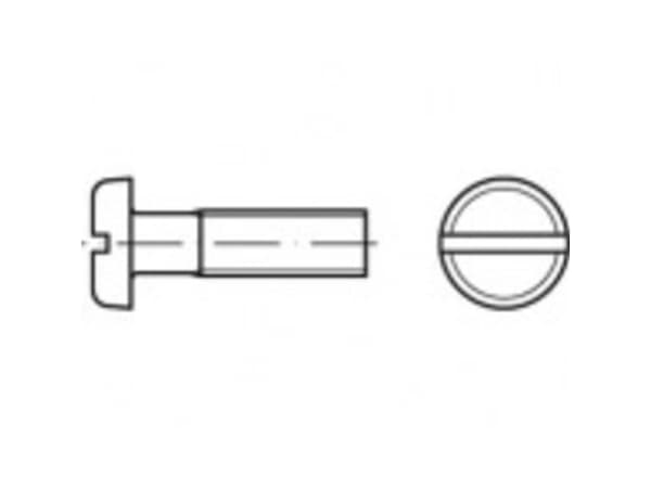 TOOLCRAFT TO-5391246 Flade rundhovedskruer M6 60 mm Kærv Stål Galvaniseret 100 stk