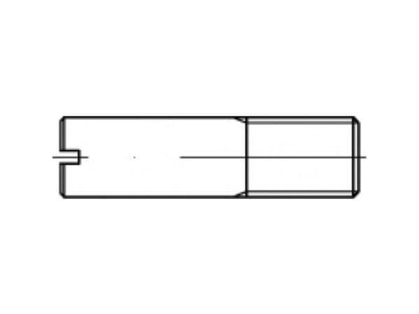 TOOLCRAFT TO-5394762 Skaftskruer M8 Stål Galvaniseret 100 stk