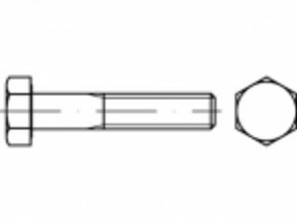 TOOLCRAFT TO-5398902 Kuusikulmaiset ruuvit M4 65 mm kuusiokoloruuvit ISO 4014 200 kpl
