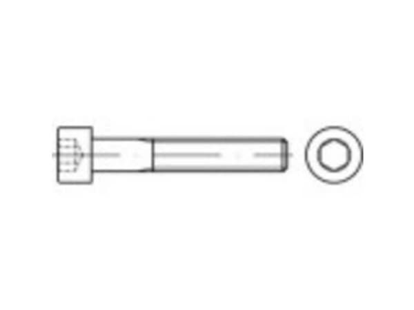 TOOLCRAFT TO-5425365 Sylinteriruuvit M4 120 mm kuusiokoloruuvit ISO 4762 200 kpl