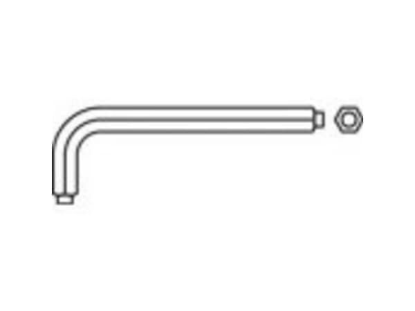 TOOLCRAFT Vinkelskruetrækker 3 mm