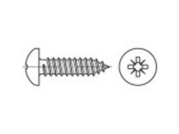 TOOLCRAFT TO-5432463 Linjära Phillipsskruvar 16 mm Phillips ISO 7049 Stål Galvaniserat 2000 st