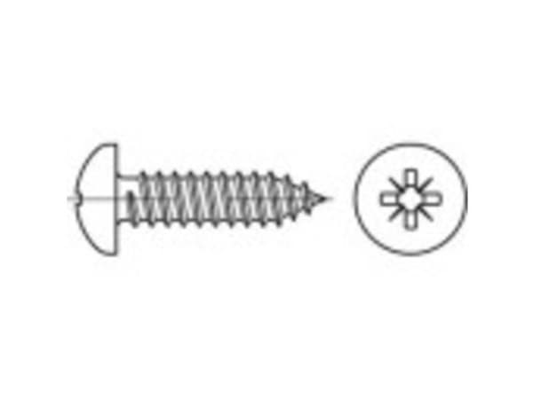 TOOLCRAFT TO-5432814 Linssin Phillips ruuvimeisseli Philips ISO 7049 Teräs Sinkitty 100 kpl