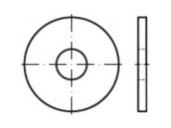 Aluslevy 24 mm ISO 8673 Teräs Kuumasinkitty 50 kpl TOOLCRAFT TO-5434005 TOOLCRAFT TO-5434005