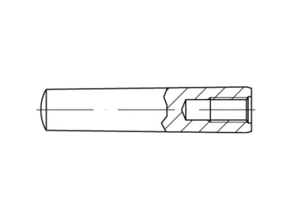 TOOLCRAFT TO-5436903 Konisk spik 10 mm stål 10 st