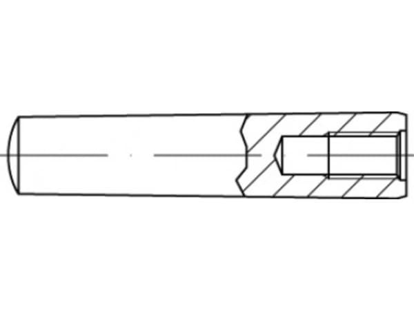 TOOLCRAFT TO-5436903 Konisk spik 10 mm stål 10 st