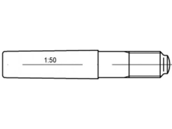 TOOLCRAFT TO-5437128 Konisk spik 16 mm stål 5 st