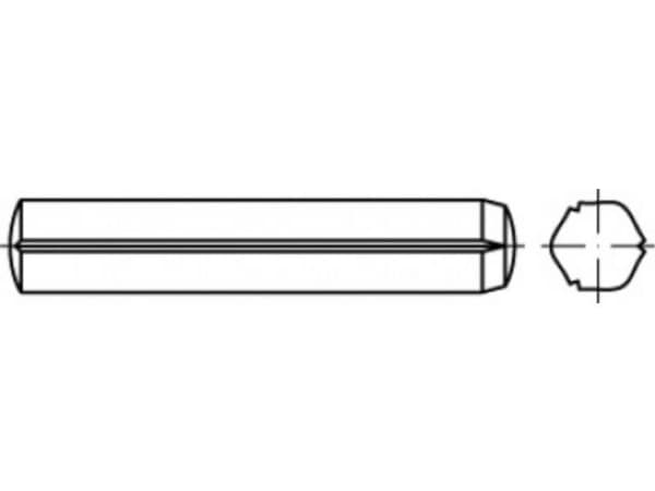 TOOLCRAFT TO-5437467 Zylindersøm 4 mm Stål 100 stk