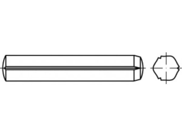 TOOLCRAFT TO-5437482 Zylindersøm 4 mm Stål 100 stk