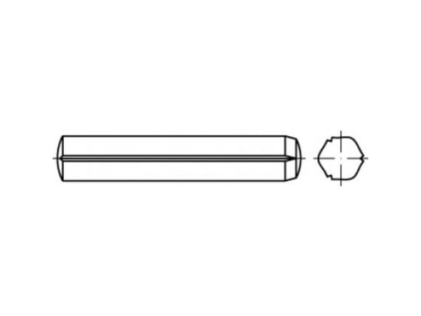 TOOLCRAFT TO-5437500 Zylindersøm 4 mm Stål 100 stk