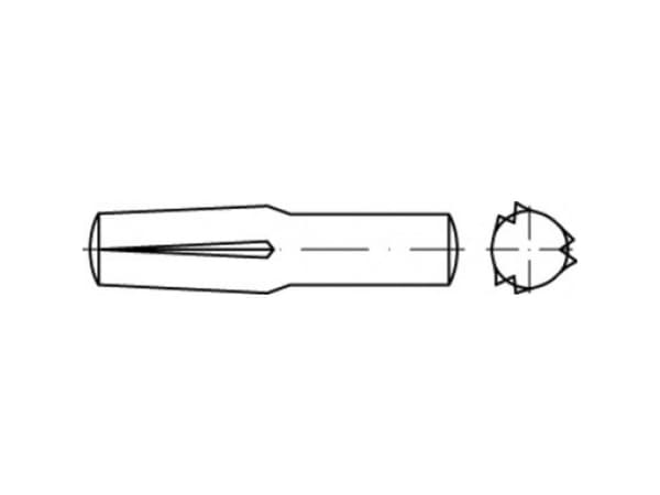 TOOLCRAFT TO-5437827 Stikkærvsøm 3 mm Stål 100 stk