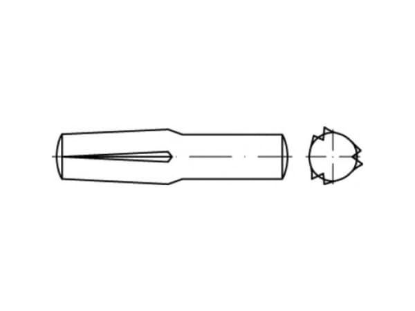 TOOLCRAFT TO-5437839 Stikkærvsøm 4 mm Stål 100 stk