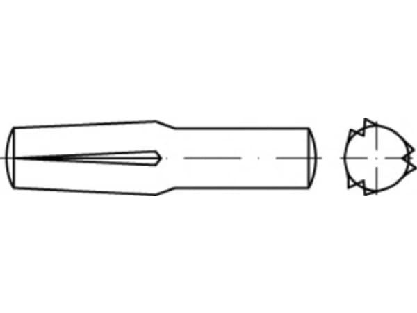 TOOLCRAFT TO-5437839 Stikkærvsøm 4 mm Stål 100 stk