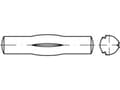 Pikkukuva 1 / 2: TOOLCRAFT TO-5438049 Uritettu kaiverruskynsi 4 mm Teräs 100 kpl
