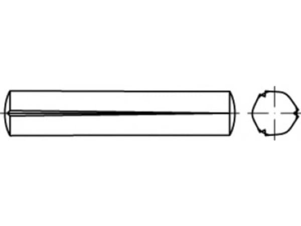 TOOLCRAFT TO-5438346 Konisk spik 5 mm Stål 100 st