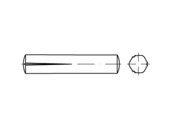 TOOLCRAFT TO-5438700 Korit naulat 4 mm Teräs 100 kpl