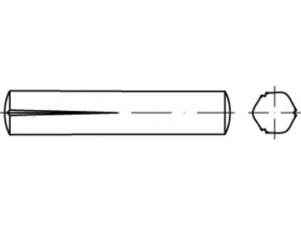 TOOLCRAFT TO-5438811 Korit naulat 8 mm teräs 100 kpl