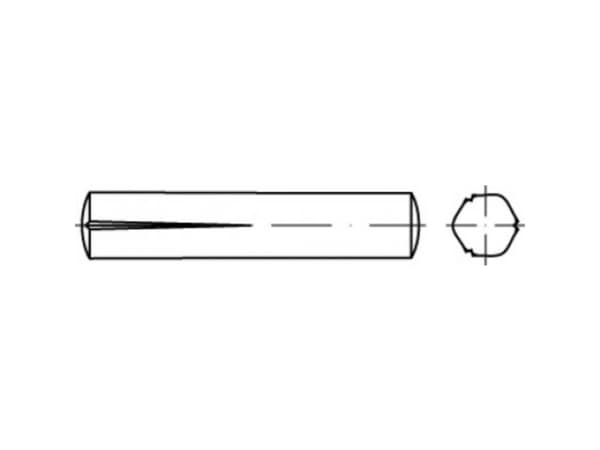 TOOLCRAFT TO-5438817 Korit naulat 8 mm Teräs 100 kpl