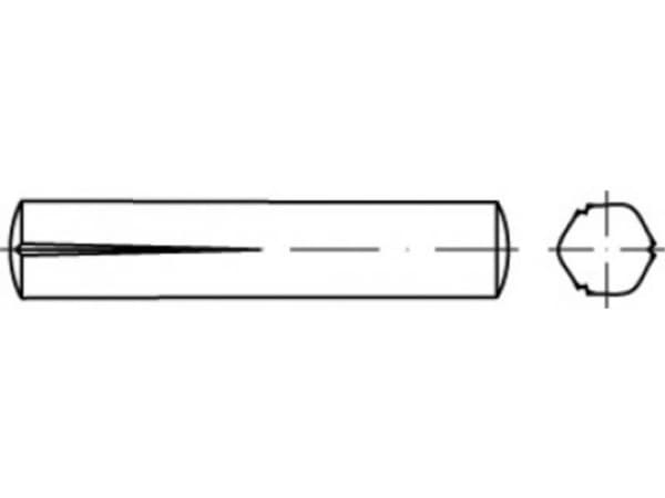 TOOLCRAFT TO-5438847 Paskærvsøm 8 mm Stål 100 stk