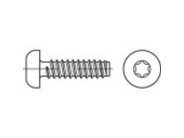 TOOLCRAFT TO-5441037 Pladeskruer 13 mm Invendig torx ISO 14585 Stål Galvaniseret 1000 stk