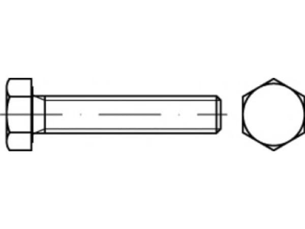 TOOLCRAFT TO-5443290 Sekskantsskrue 58 mm 25 mm Udvendig sekskant 83933 Stål 25 stk