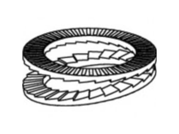 Låseskiver 88032 200 stk TOOLCRAFT TO-5444067