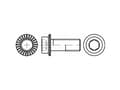 Miniatyrbild 2 av 2: TOOLCRAFT TO-5444430 Sexkantsskruvar M8 25 mm sexkantsuttag 88912 200 st